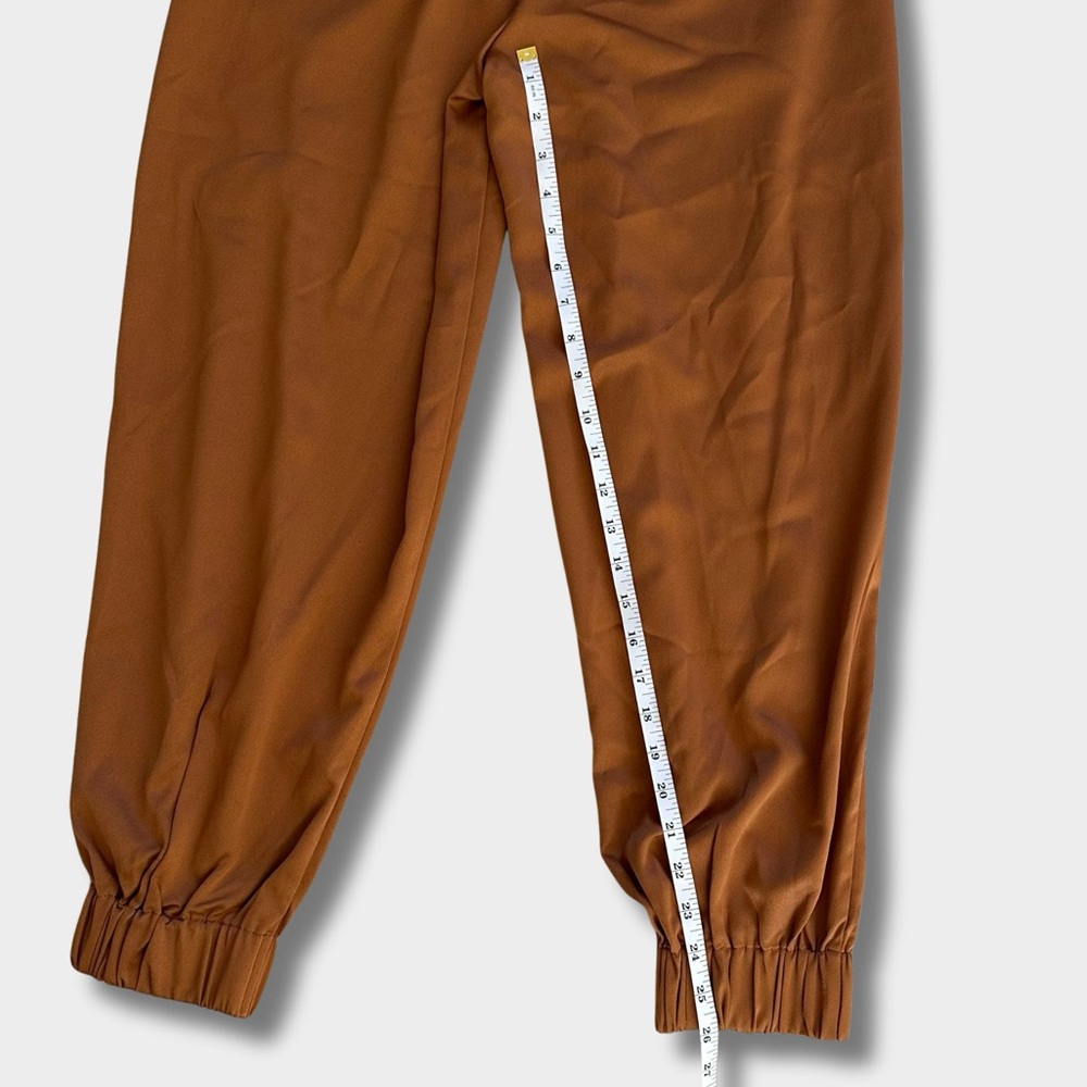Abercrombie & Fitch Women's Track Joggers in Warm Brown - Picture 7 of 7